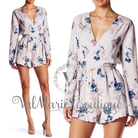ValMarie Pants - LAST 1! Full Sleeve Floral Romper